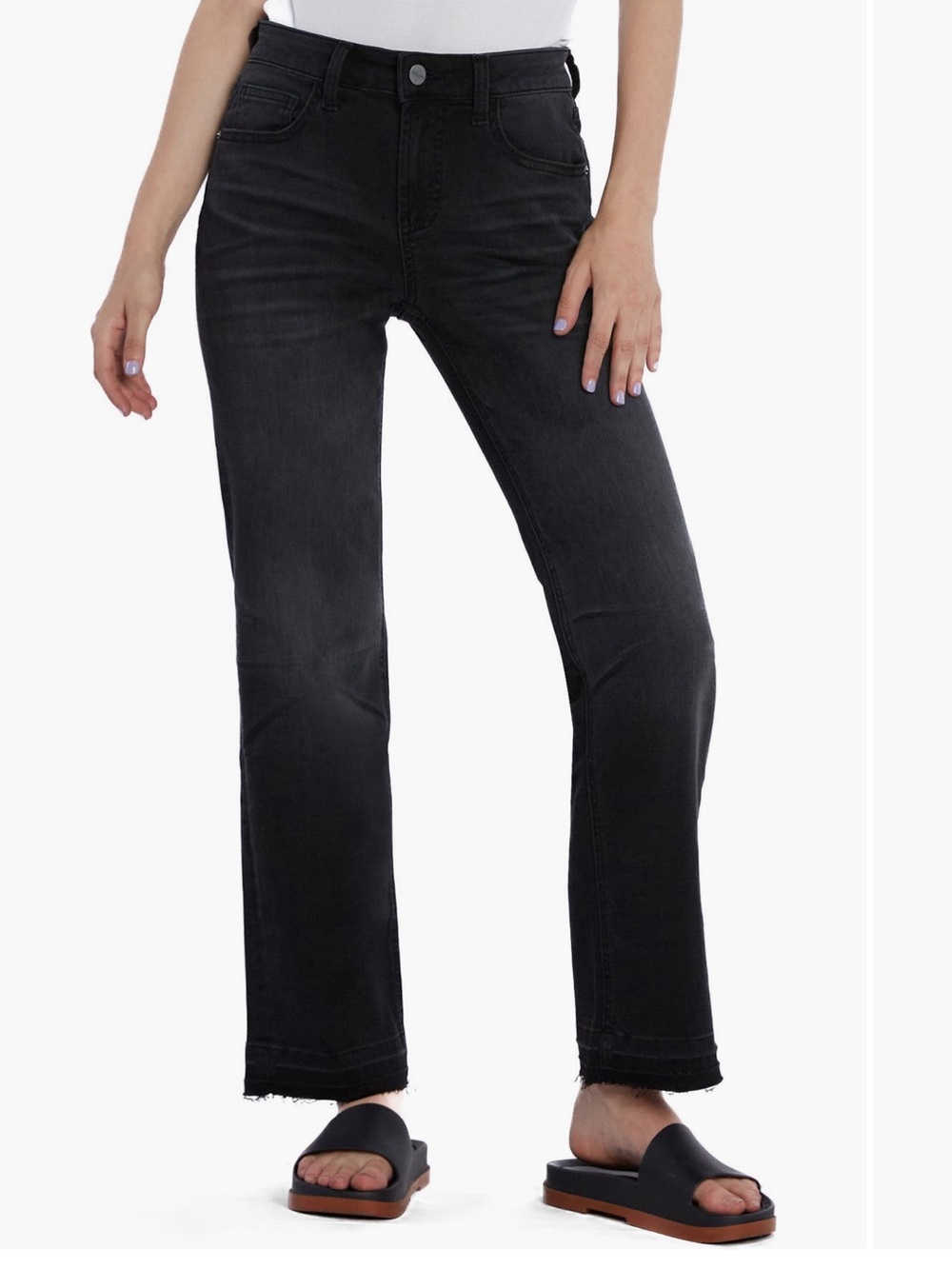 Nordstrom Hint of Blu Rosa Release Hem Boyfriend Jeans 27